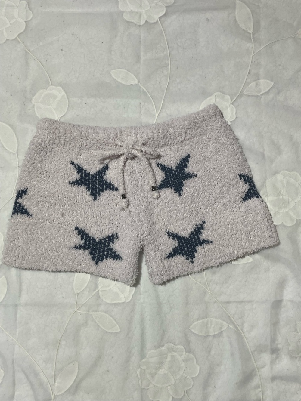Closet Pink Cozy Star Knit Lounge Shorts